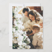 メリークリスマスオーナメントホリデーカード シーズンカード (裏面)