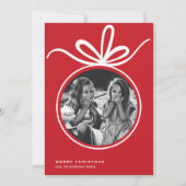 メリークリスマスオーナメント写真 シーズンカード (正面)