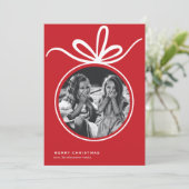 メリークリスマスオーナメント写真 シーズンカード (スタンド正面)