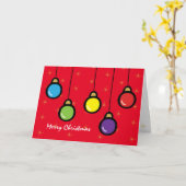 メリークリスマスオーナメント金ゴールドスターグリーティング カード (黄色い花)