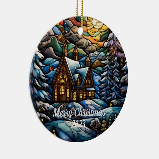 メリークリスマスオーナメント2023 セラミックオーナメント (右)