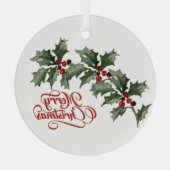 メリークリスマスオーナメント ガラスオーナメント (裏面)