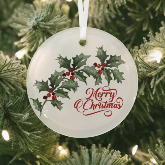 メリークリスマスオーナメント ガラスオーナメント (インサイチュ)