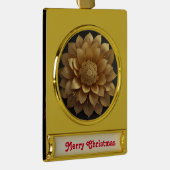 メリークリスマスオーナメント ゴールドプレートバナーオーナメント (右)