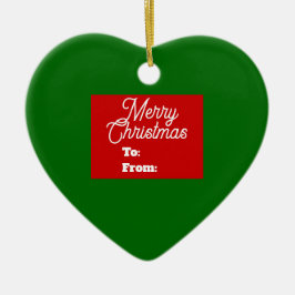 メリークリスマスオーナメント セラミックオーナメント