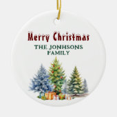 メリークリスマスオーナメント セラミックオーナメント (正面)