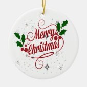 メリークリスマスオーナメント セラミックオーナメント (正面)