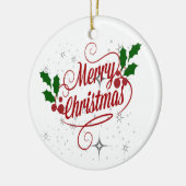 メリークリスマスオーナメント セラミックオーナメント (左)