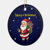 メリークリスマスオーナメント セラミックオーナメント (左)