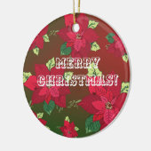 メリークリスマスオーナメント セラミックオーナメント (左)