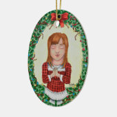 メリークリスマスオーナメント セラミックオーナメント (左)