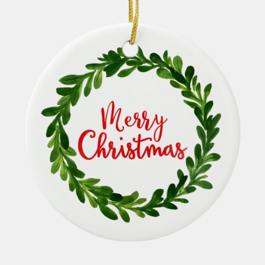 メリークリスマスオーナメント セラミックオーナメント (正面)