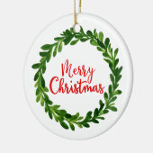 メリークリスマスオーナメント セラミックオーナメント (左)