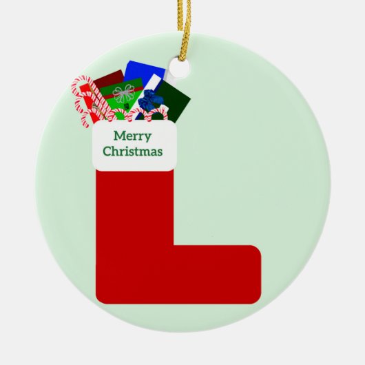 メリークリスマスオーナメント セラミックオーナメント (正面)