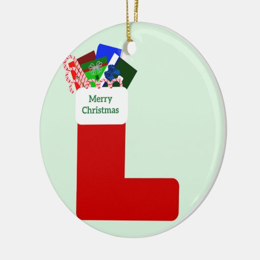 メリークリスマスオーナメント セラミックオーナメント (左)