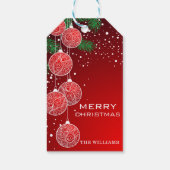 メリークリスマスオーナメント パーソナライズされた ギフトタグ (裏面)