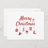 メリークリスマスオーナメント ポストカード (正面/裏面)