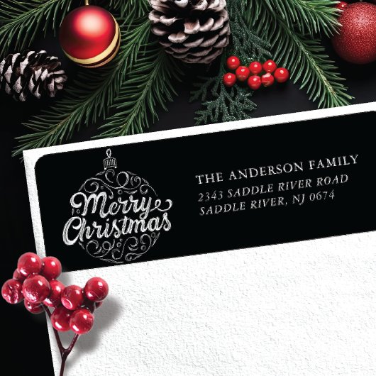 メリークリスマスオーナメント ラベル