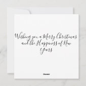 メリークリスマスオーバルオフィス暖炉ホワイトハウス シーズンカード (裏面)