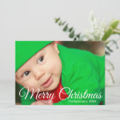 メリークリスマスオーバーレイホリディフォトカード シーズンカード (スタンド正面)