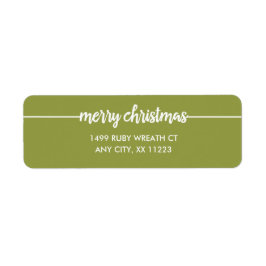 メリークリスマスオーバーレイ差出人住所どんな色でも！ ラベル