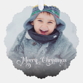 メリークリスマスオーバーレイ紙オーナメントカード オーナメントカード
