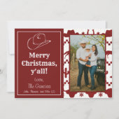 メリークリスマスオールカウボーイフォトホリデーカード シーズンカード (正面)