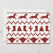 メリークリスマスオールカウボーイフォトホリデーカード シーズンカード (裏面)