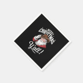 メリークリスマスオールカントリーカウボーイサンタクロース スタンダードカクテルナプキン (角)