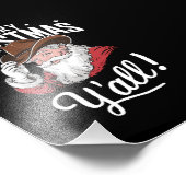 メリークリスマスオールカントリーカウボーイサンタクロース フォトプリント            (角)