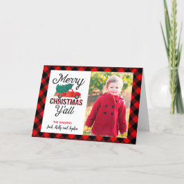 メリークリスマスオールクリスマスツリートラックプレイド シーズンカード