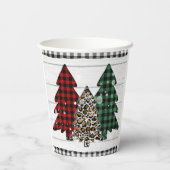 メリークリスマスオールプライ素朴ドの木の休日 紙コップ (裏面)