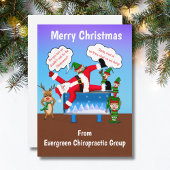 メリークリスマスカイロプラクターオフィスSanta シーズンカード