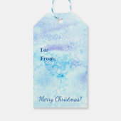 メリークリスマスカウボーイ雪だるま ギフトタグ (裏面)