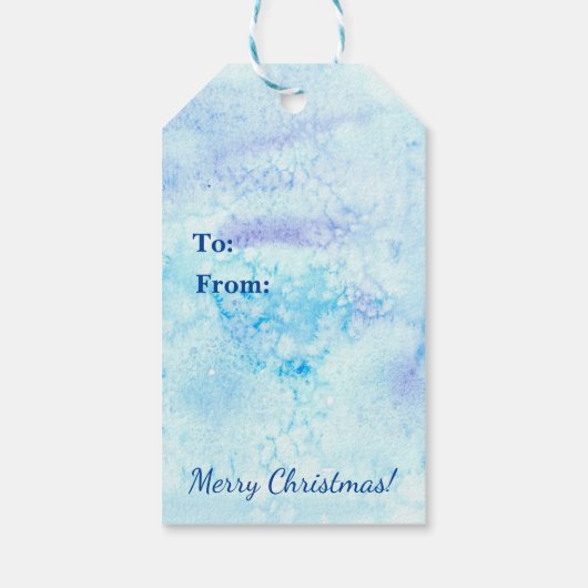 メリークリスマスカウボーイ雪だるま ギフトタグ (裏面)