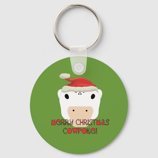 メリークリスマスカウポーク キーホルダー (正面)
