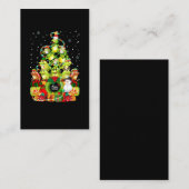 メリークリスマスカエルクリスマスツリークリスマスカエル 名刺 (正面/裏面)