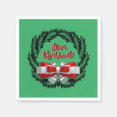 メリークリスマスカクテルにメリキリヒメテマオリ スタンダードカクテルナプキン (正面)