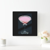 **メリークリスマスカクテル**時計 スクエア壁時計 (ホーム)