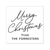 メリークリスマスカジュアルの台本のギフトパーソナライズされた セルフインキングスタンプ (デザイン)