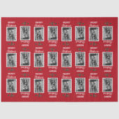 メリークリスマスカスタマイズフェスティバル写真 – 赤 薄葉紙 (正面)