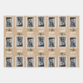 メリークリスマスカスタマイズフェスティバル写真 – Kraft ラッピングペーパーシート (正面)