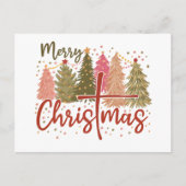 メリークリスマスカスタマイズ可能な休日はがき シーズンポストカード (正面)