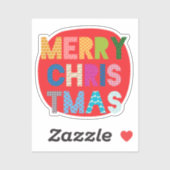 メリークリスマスカスタムおもしろい シール (シート)