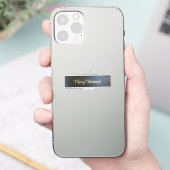 メリークリスマスカスタムのカットのビニールシール シール (スマートフォン)