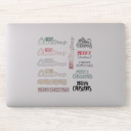 メリークリスマスカスタムのクリスマスカットビニールのシール シール (コンピューター)