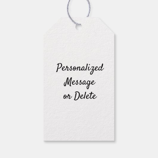 メリークリスマスカスタムのロゴ会社グリーン ギフトタグ (裏面)