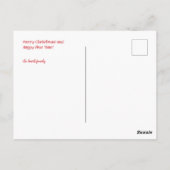 メリークリスマスカスタムの写真と文字休日 ポストカード (裏面)