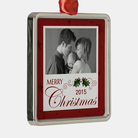 メリークリスマスカスタムの写真/年 メタルオーナメント (右)