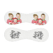 メリークリスマスカスタムの家族写真 野球ボール (パネル)